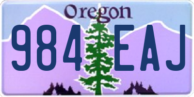OR license plate 984EAJ