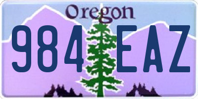 OR license plate 984EAZ