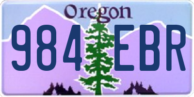 OR license plate 984EBR