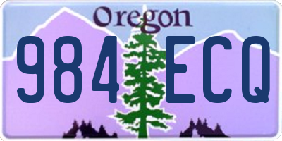 OR license plate 984ECQ