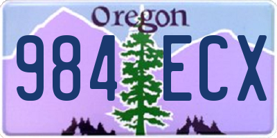 OR license plate 984ECX