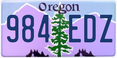 OR license plate 984EDZ