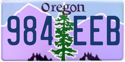 OR license plate 984EEB