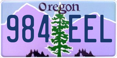 OR license plate 984EEL