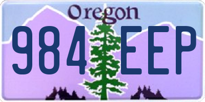 OR license plate 984EEP