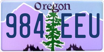 OR license plate 984EEU