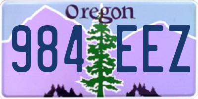 OR license plate 984EEZ