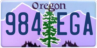 OR license plate 984EGA