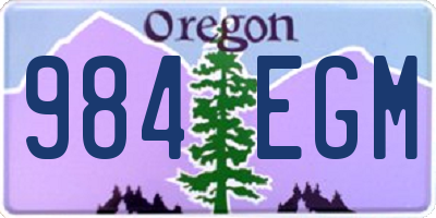 OR license plate 984EGM