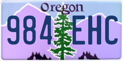 OR license plate 984EHC
