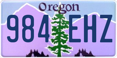 OR license plate 984EHZ