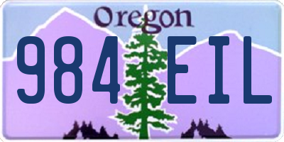 OR license plate 984EIL