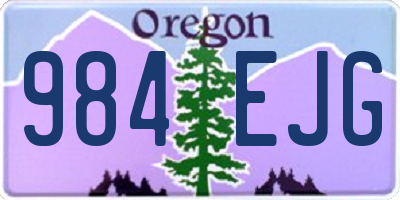 OR license plate 984EJG
