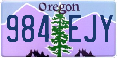 OR license plate 984EJY