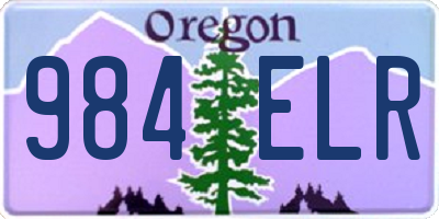 OR license plate 984ELR