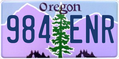 OR license plate 984ENR