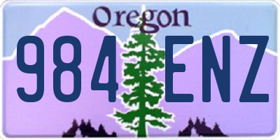 OR license plate 984ENZ