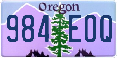 OR license plate 984EOQ