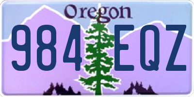 OR license plate 984EQZ