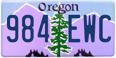 OR license plate 984EWC