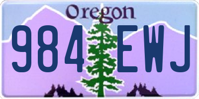 OR license plate 984EWJ
