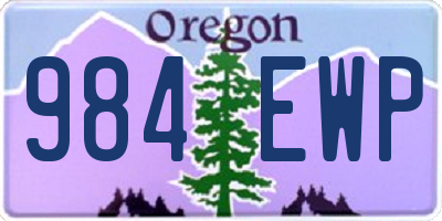 OR license plate 984EWP