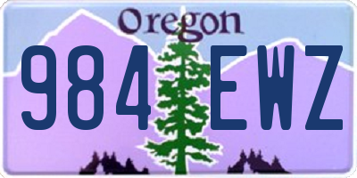 OR license plate 984EWZ