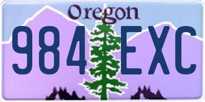 OR license plate 984EXC