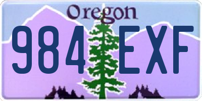 OR license plate 984EXF