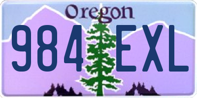 OR license plate 984EXL