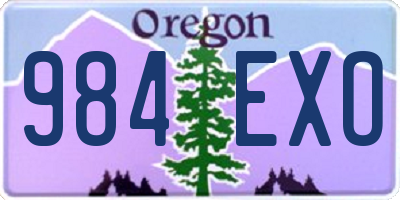 OR license plate 984EXO