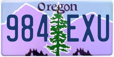 OR license plate 984EXU