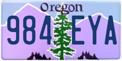 OR license plate 984EYA