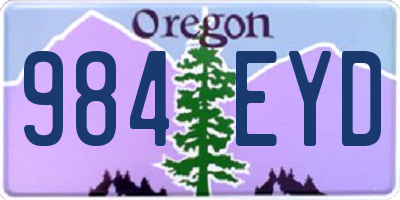 OR license plate 984EYD