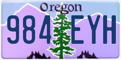 OR license plate 984EYH