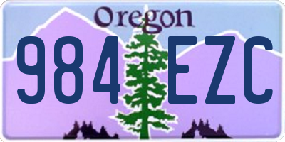 OR license plate 984EZC
