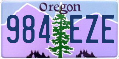 OR license plate 984EZE