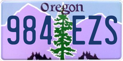 OR license plate 984EZS