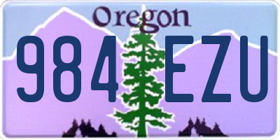 OR license plate 984EZU