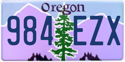 OR license plate 984EZX