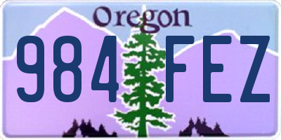 OR license plate 984FEZ