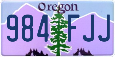 OR license plate 984FJJ