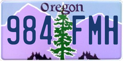 OR license plate 984FMH