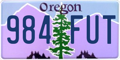 OR license plate 984FUT