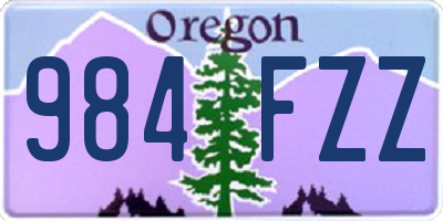 OR license plate 984FZZ