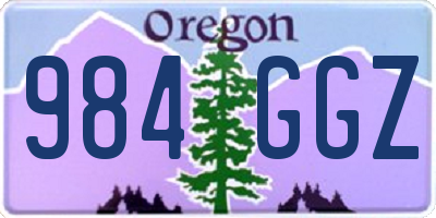 OR license plate 984GGZ