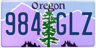 OR license plate 984GLZ
