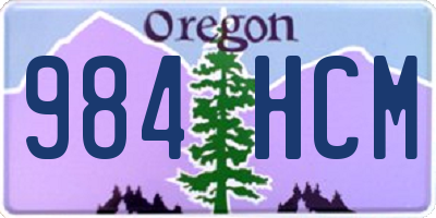 OR license plate 984HCM