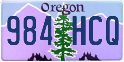 OR license plate 984HCQ