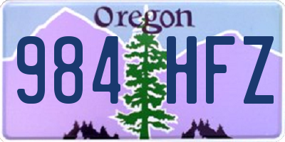 OR license plate 984HFZ